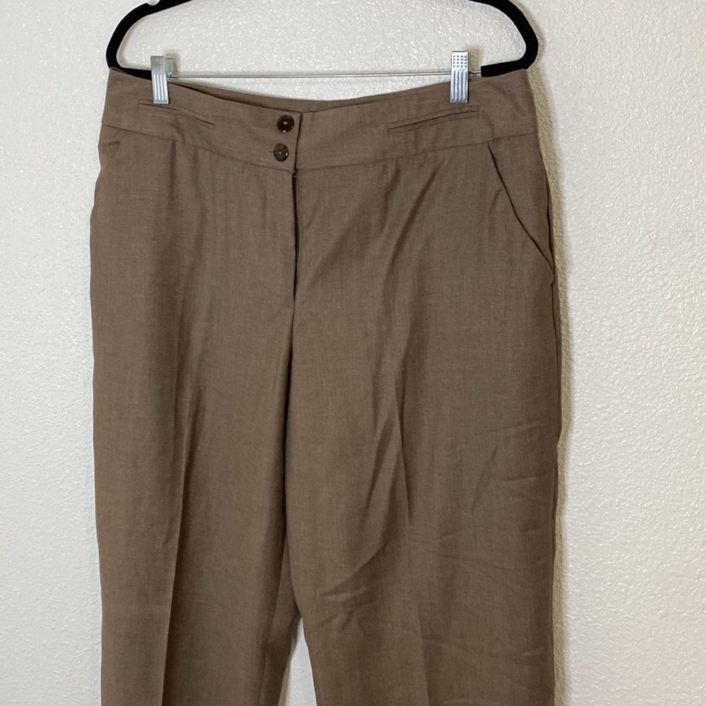 Harve Bernard- womens brown slacks- Size 16 - Picture 2 of 7